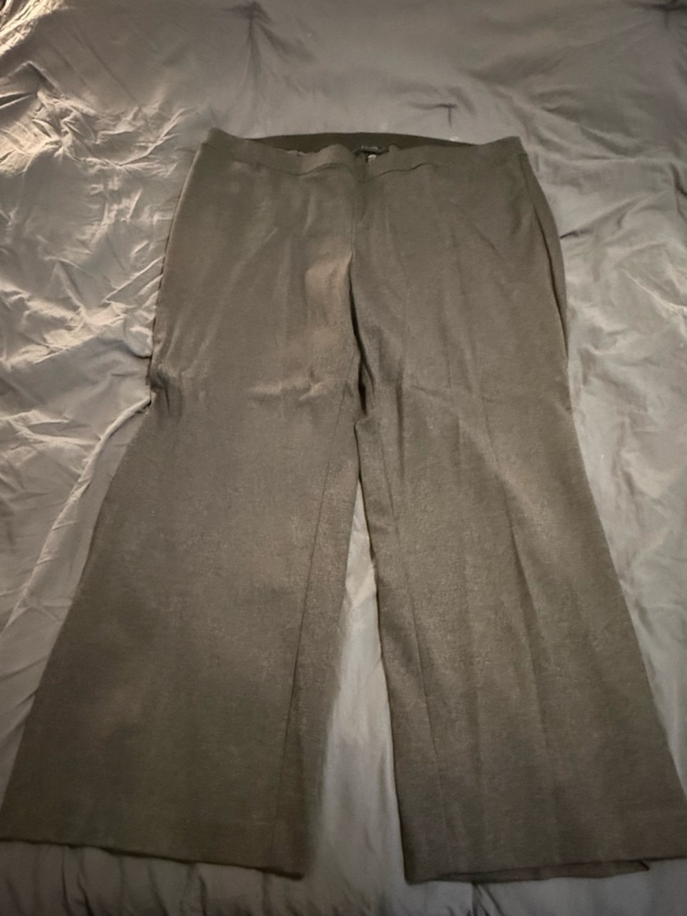 Lane Bryant Charcoal Straight-Leg Dress Pants